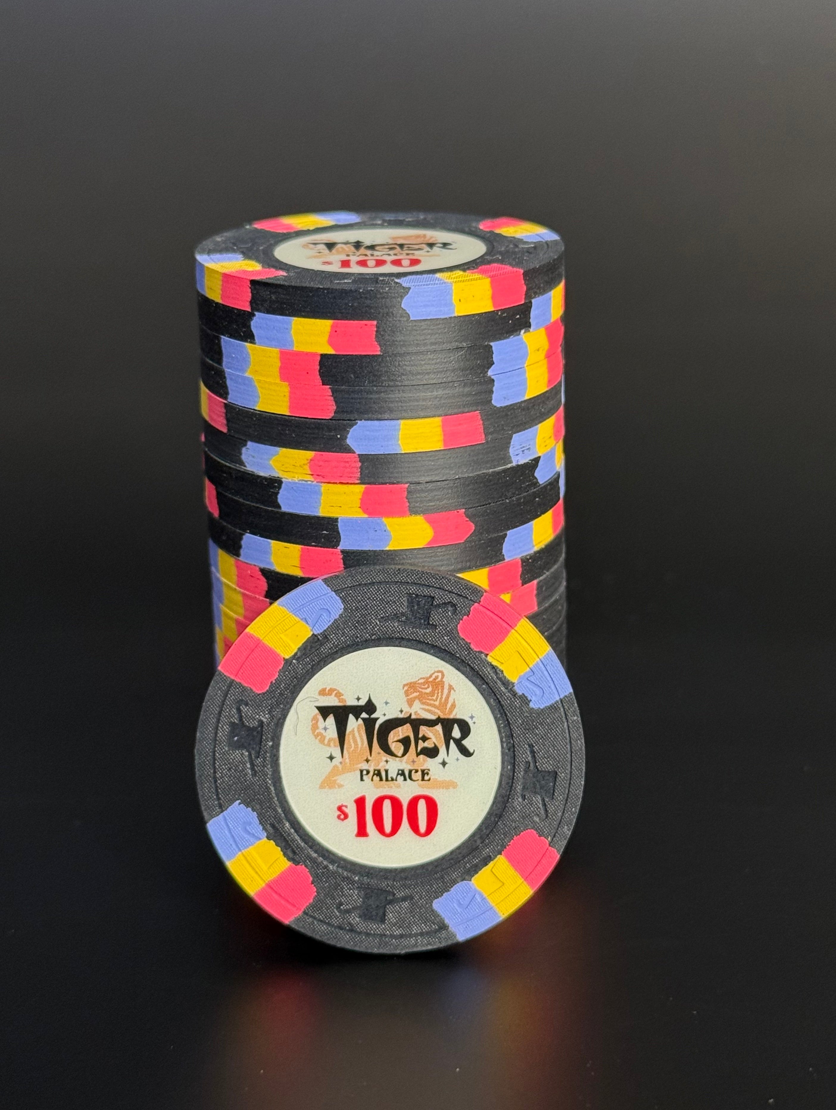 Tiger Palace (Paulson) VIP2 Cash $100 chip - Black 39mm - One Barrel
