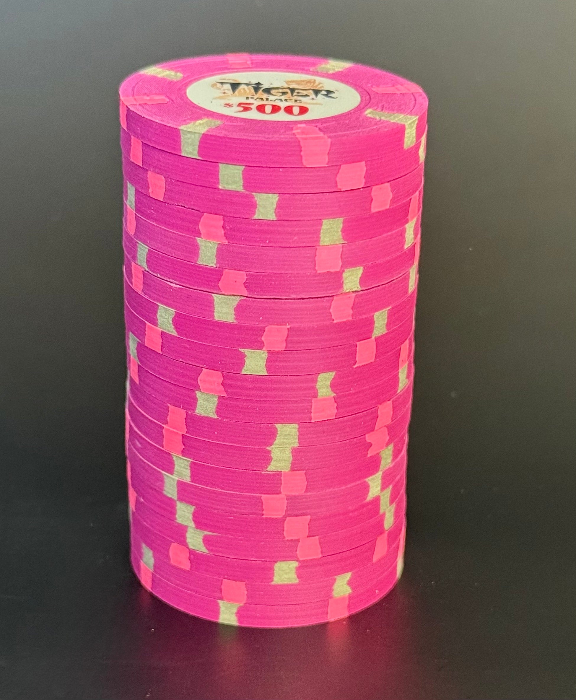 Tiger Palace (Paulson) VIP2 Cash $500 chip - Light Violet 39mm - One Barrel