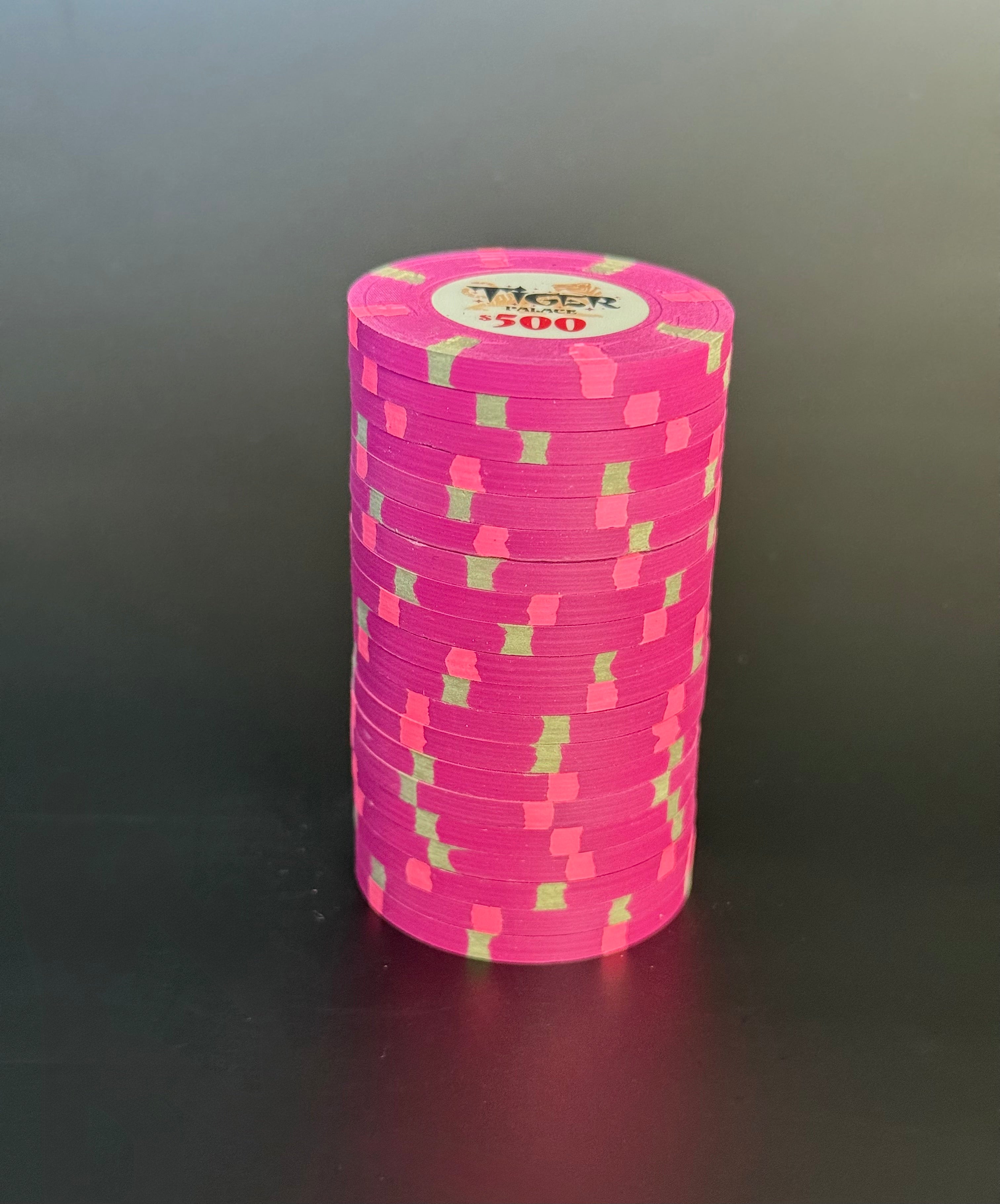 Tiger Palace (Paulson) VIP2 Cash $500 chip - Light Violet 39mm - One Barrel