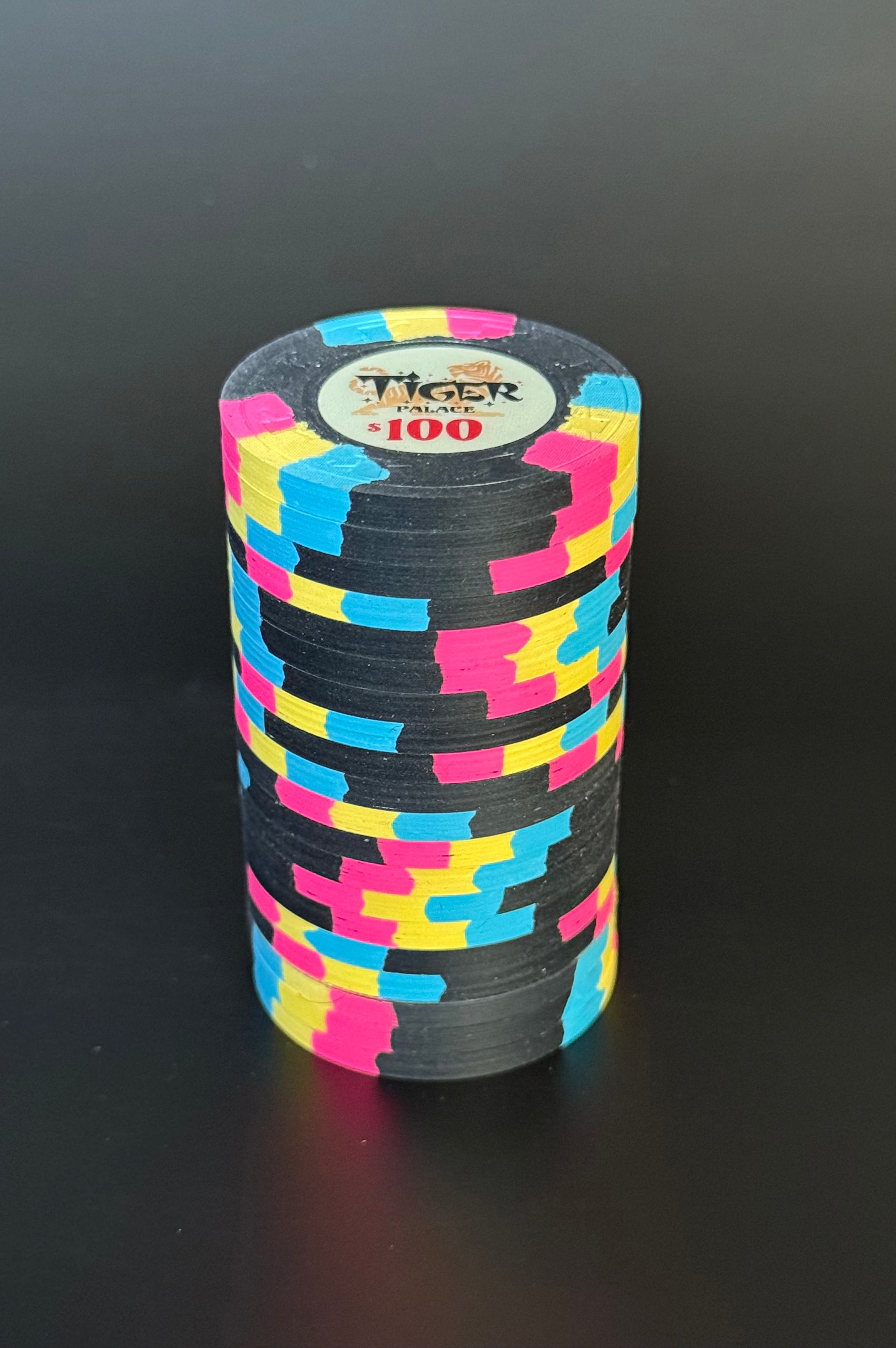 Tiger Palace (Paulson) VIP1 Cash $100 chip - Black 39mm - One Barrel