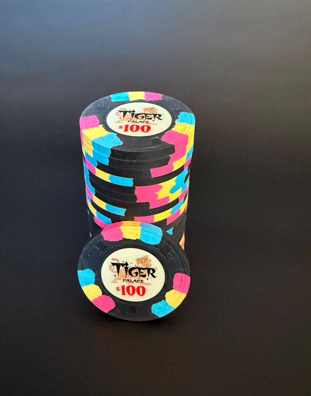 Tiger Palace (Paulson) VIP1 Cash $100 chip - Black 39mm - One Barrel