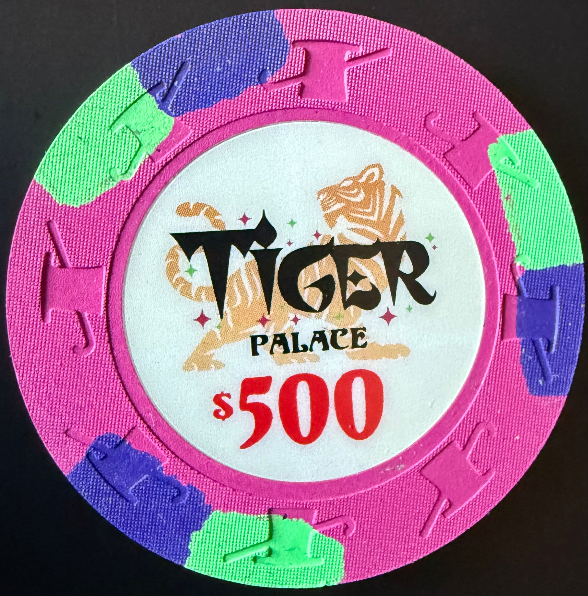 Tiger Palace (Paulson) VIP1 Cash $500 chip - Light Violet (purple) 43mm - One Barrel
