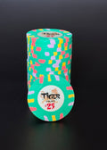 Tiger Palace (Paulson) VIP1 Cash $25 chip - Green (Indian Blue) 39mm - One Barrel