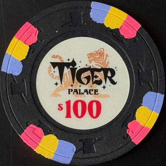 Tiger Palace (Paulson) VIP2 Cash $100 chip - Black 39mm - One Barrel