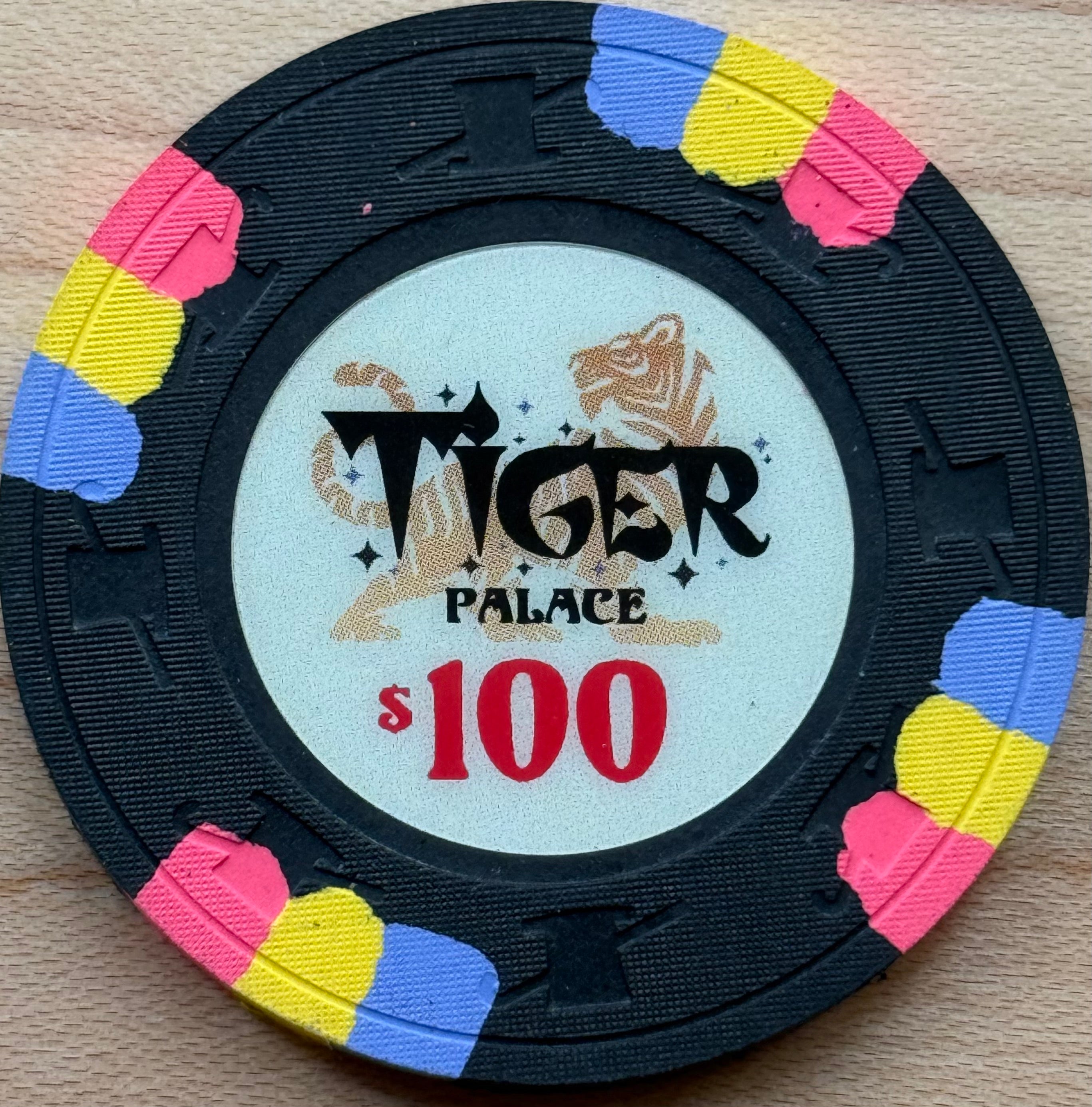 Tiger Palace (Paulson) VIP2 Cash $100 chip - Black 39mm - One Barrel