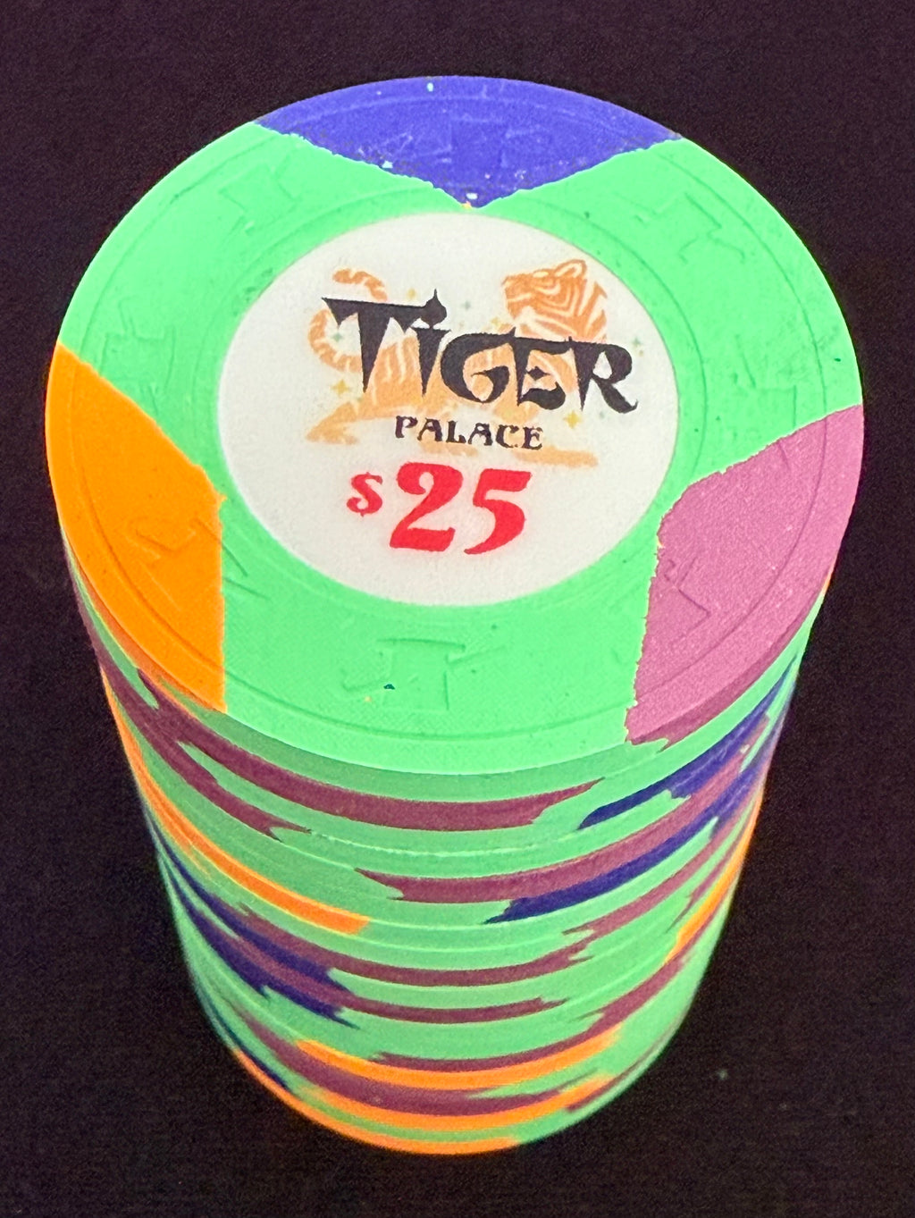 Tiger Palace (Paulson) Tri-moon cash $25 - Green 39mm - One Barrel