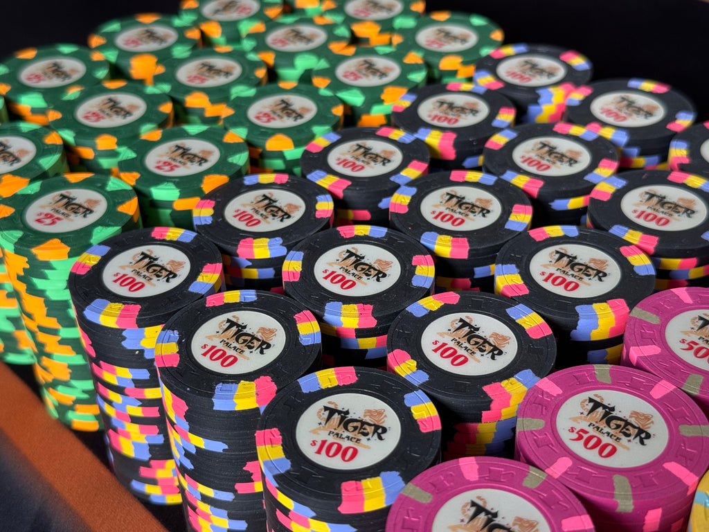 Tiger Palace (Paulson) Cash Set: VIP2 $25/$50 to $50/$100+ 'Vegas' set - 1000 chips