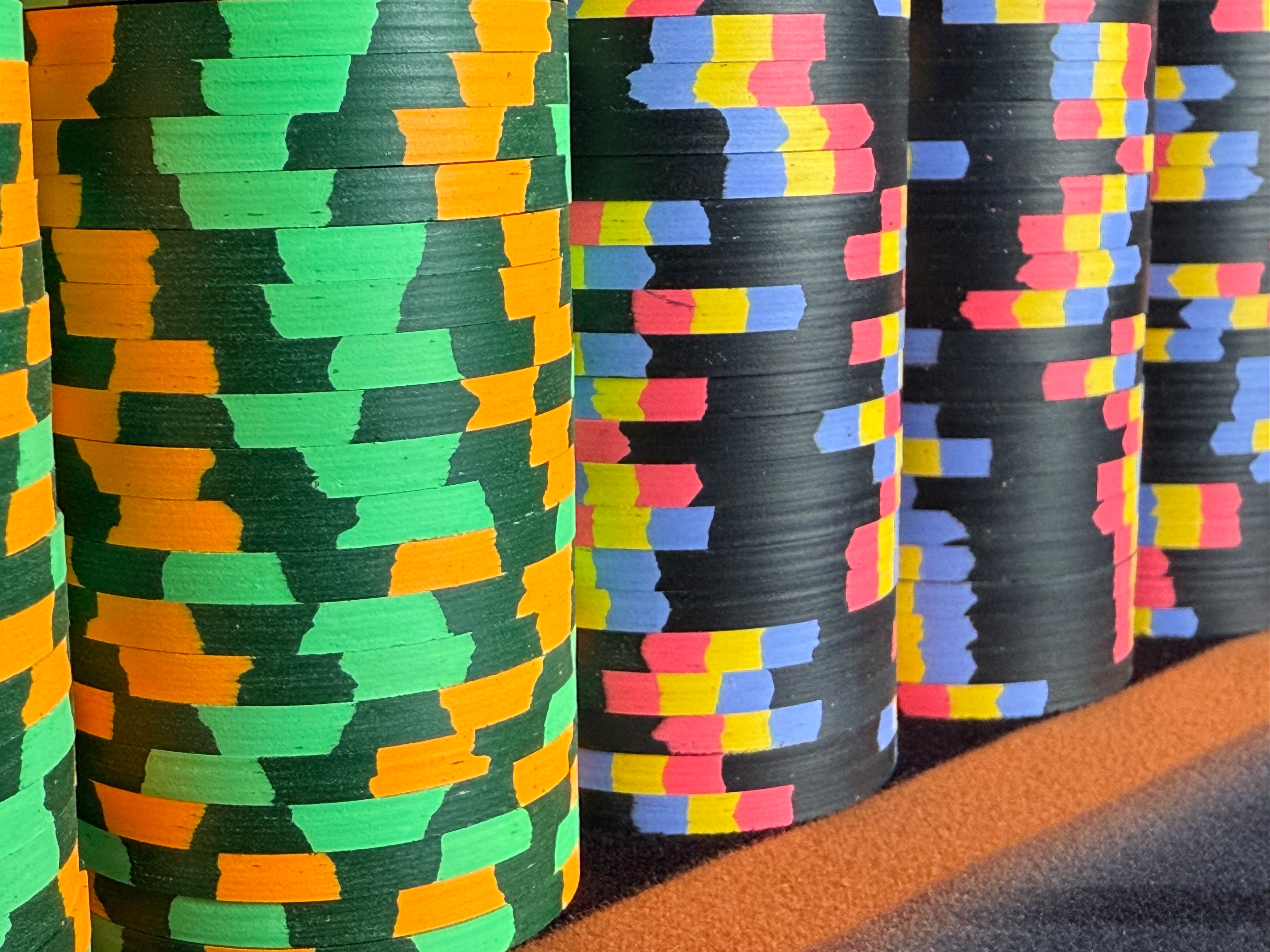 Tiger Palace (Paulson) Cash Set: VIP2 $25/$50 to $50/$100+ 'Vegas' set - 1000 chips