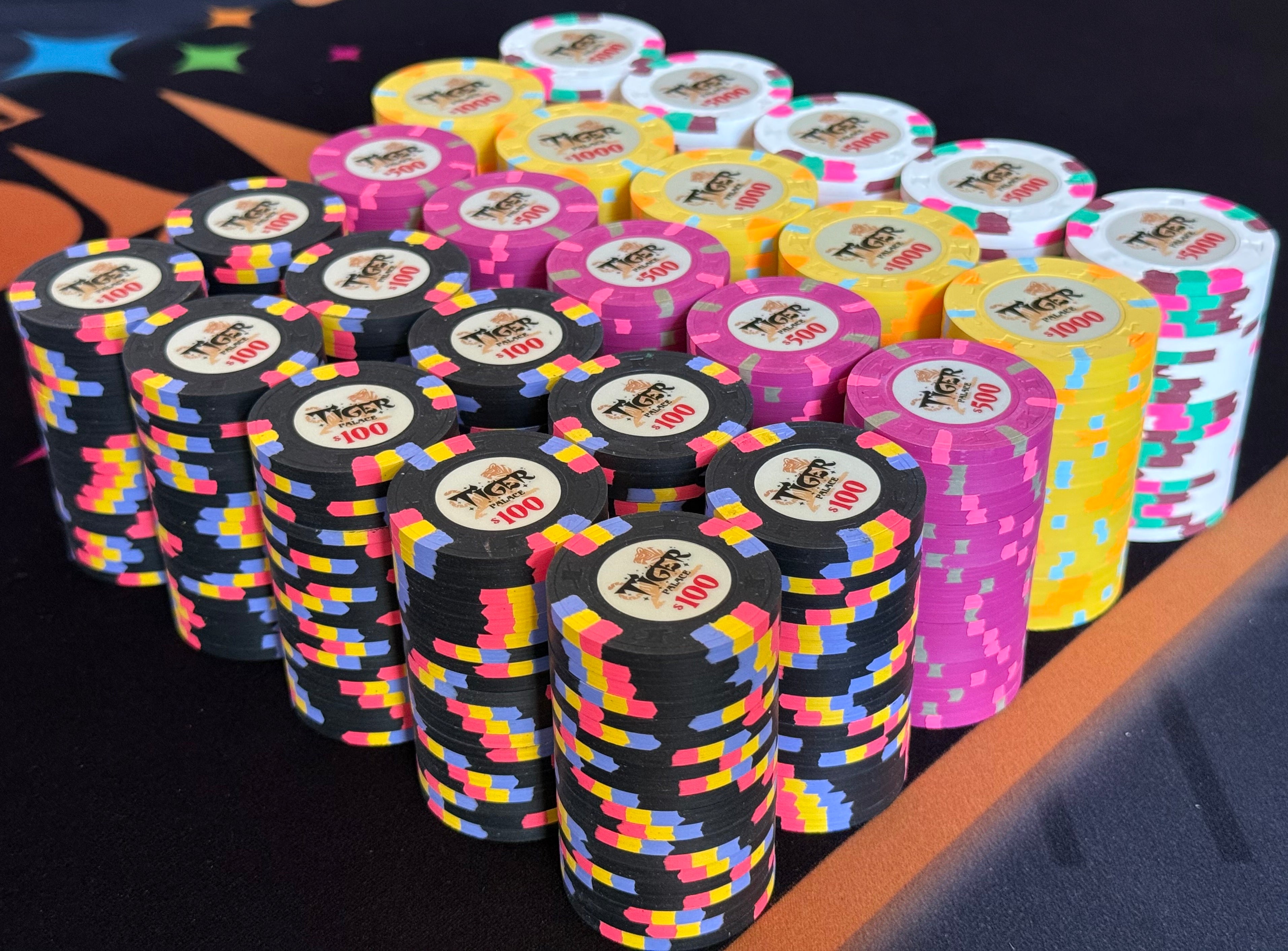 Tiger Palace (Paulson) Tournament Set: T-100 Based, VIP2, 500 chips