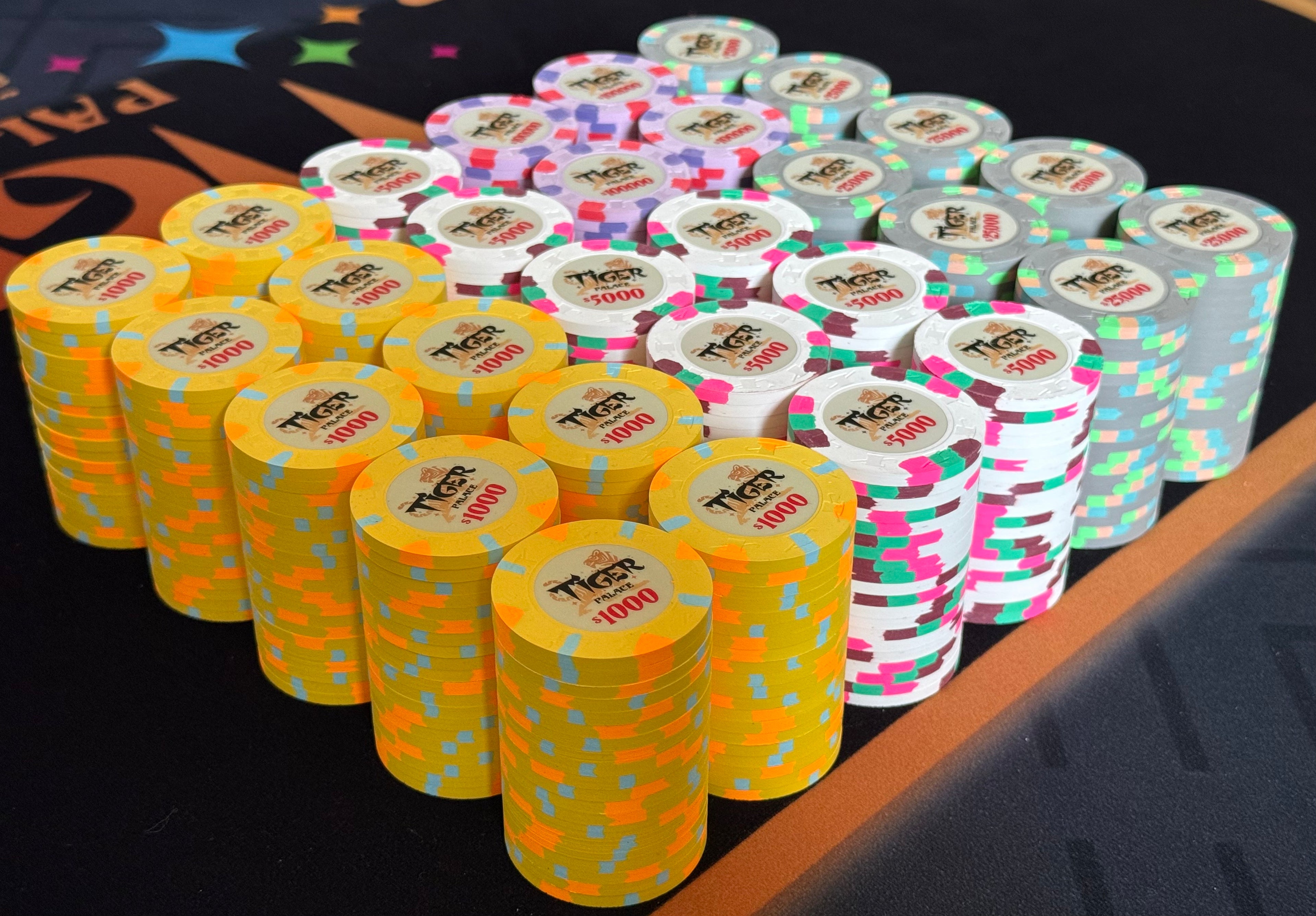 Tiger Palace (Paulson) Tournament Set: T-1000 Based, VIP2, 600 chips