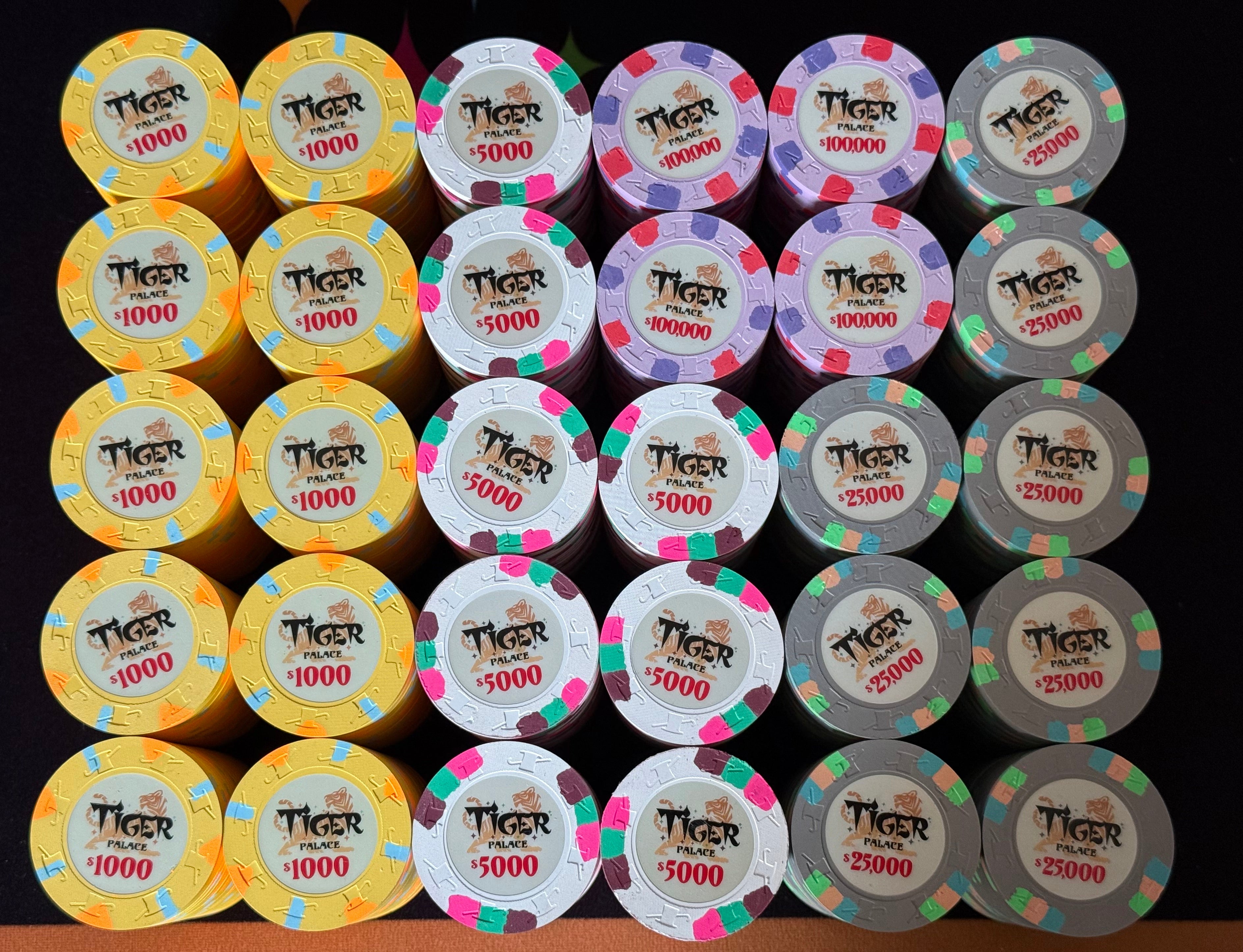 Tiger Palace (Paulson) Tournament Set: T-1000 Based, VIP2, 600 chips