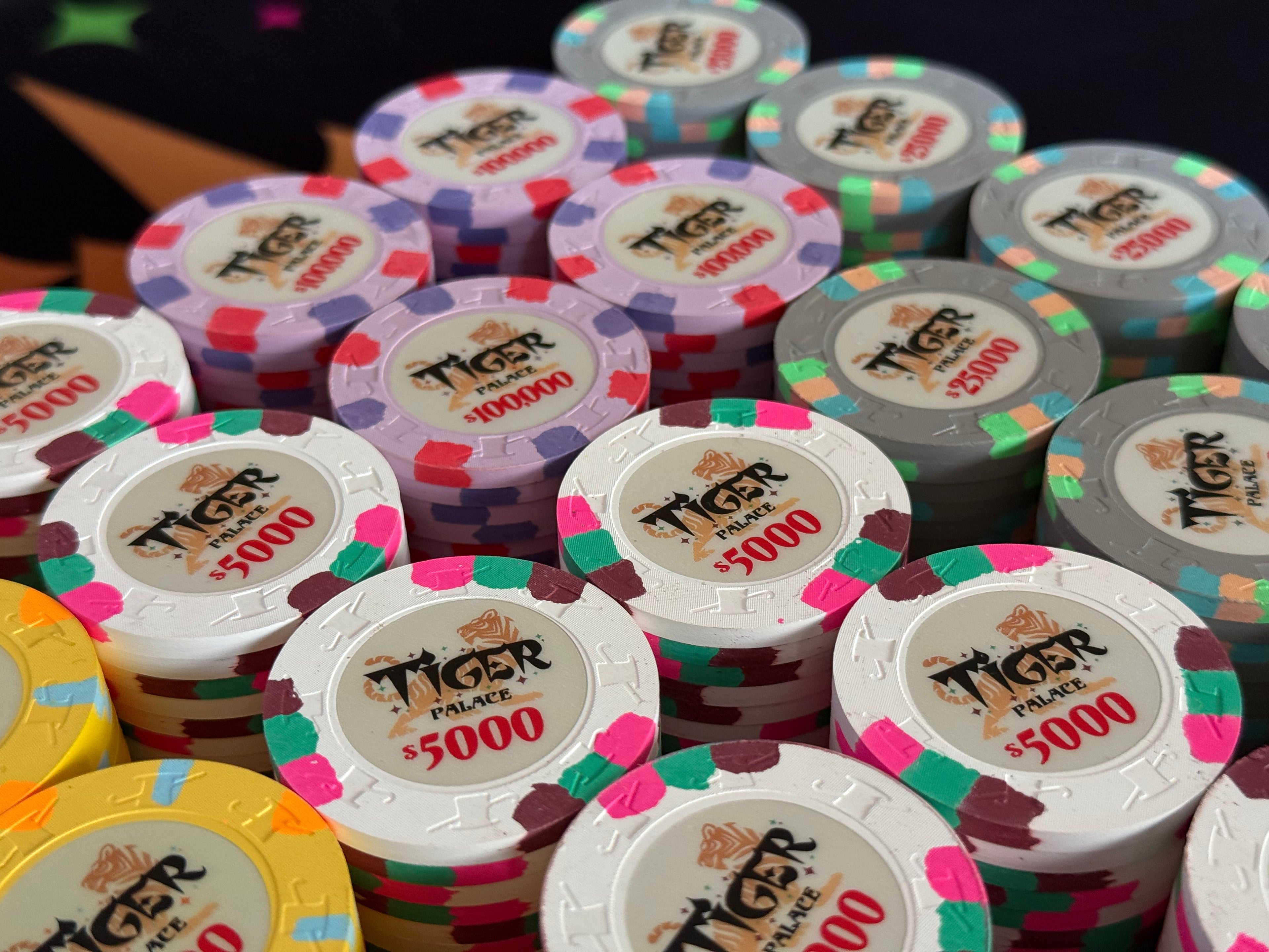 Tiger Palace (Paulson) Tournament Set: T-1000 Based, VIP2, 600 chips