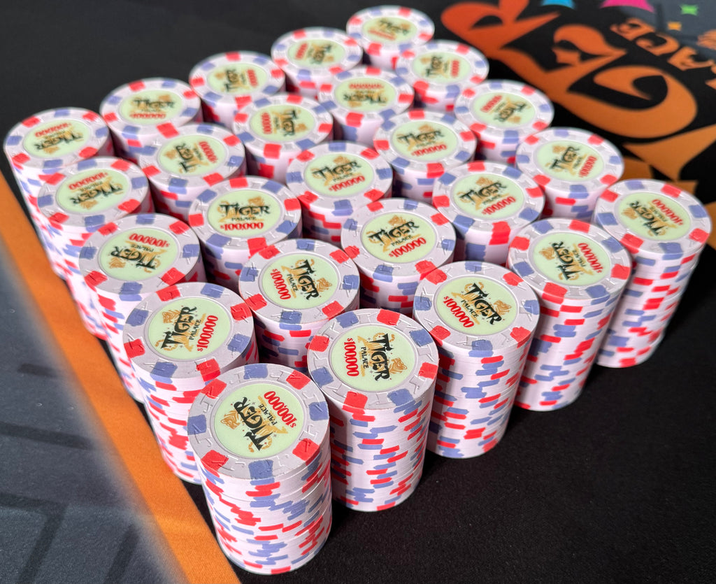 Tiger Palace (Paulson) Misc Cash $100,000 chip - Hawaii Flower - 43mm - One Barrel