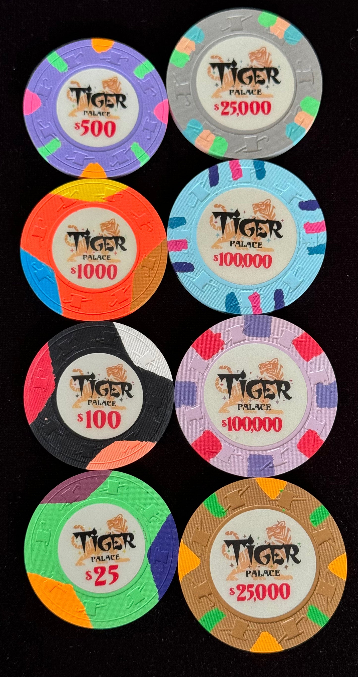 Tiger Palace (Paulson) Sample Set - Misc/Additional (8 chips)