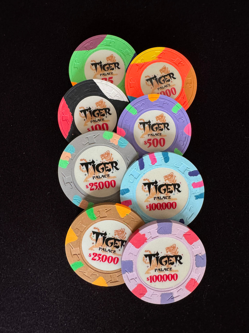 Tiger Palace (Paulson) Sample Set - Misc/Additional (8 chips)