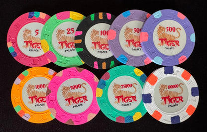 Tiger Palace (Paulson) Sample Set - 43mm Tournament (9 chips)