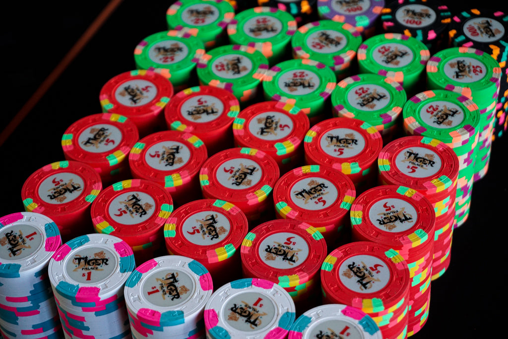 Tiger Palace (Paulson) Primary Cash $5 chip - Red 39mm - One Barrel