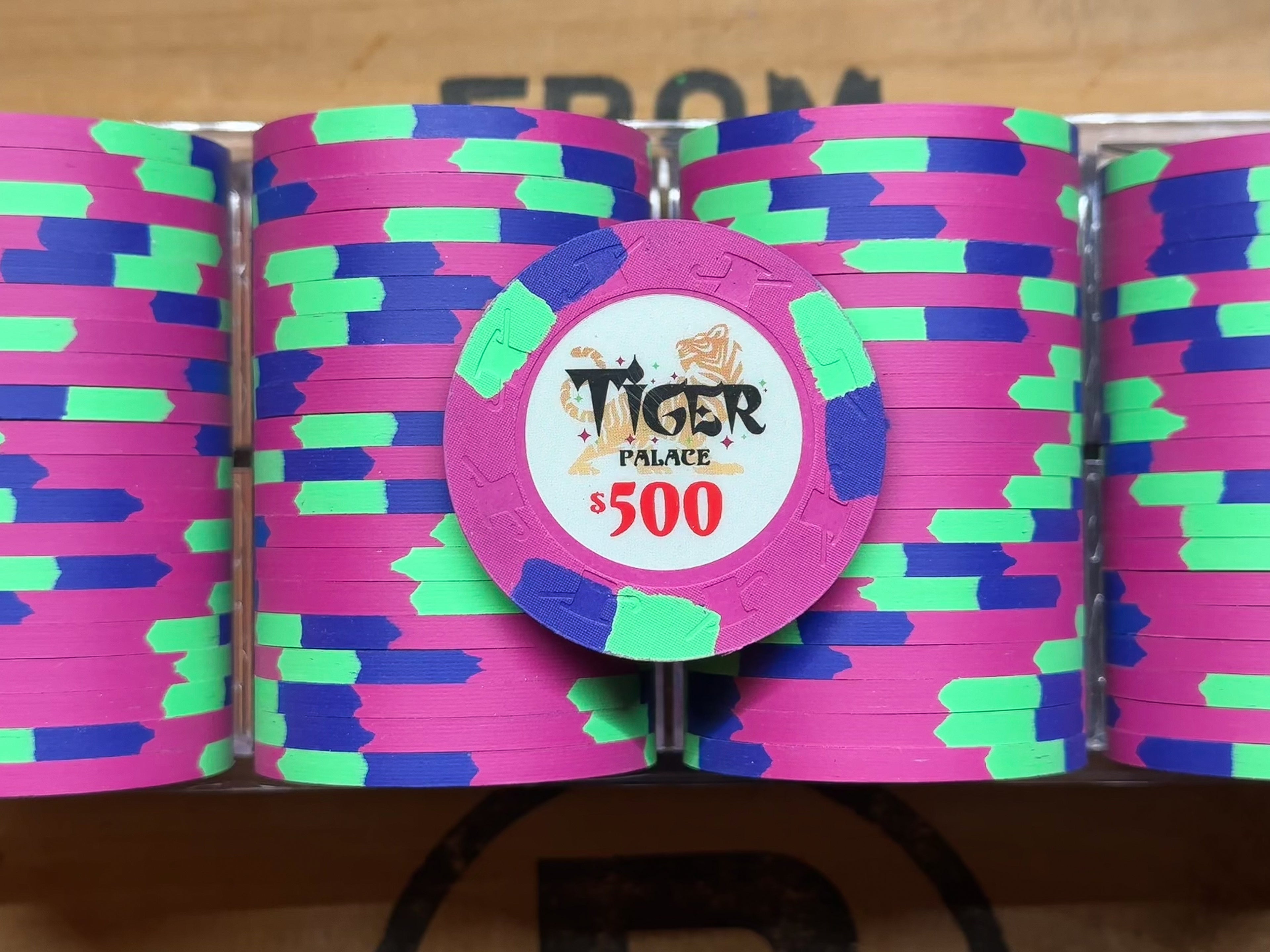 Tiger Palace (Paulson) VIP1 Cash $500 chip - Light Violet (purple) 43mm - One Barrel