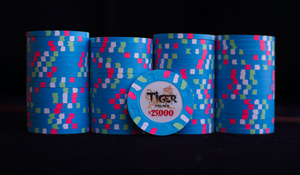 Tiger Palace (Paulson) Primary Cash $25,000 chip - Blue 43mm - One Barrel