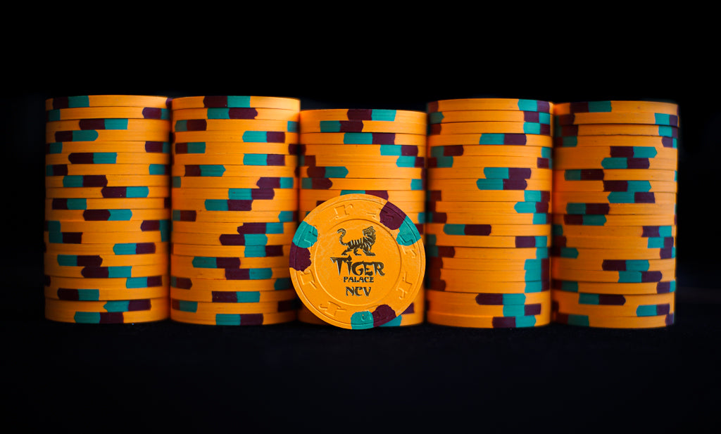 Tiger Palace (Paulson) Hot Stamp NCV chip - Arc Yellow (orange) 39mm - One Barrel