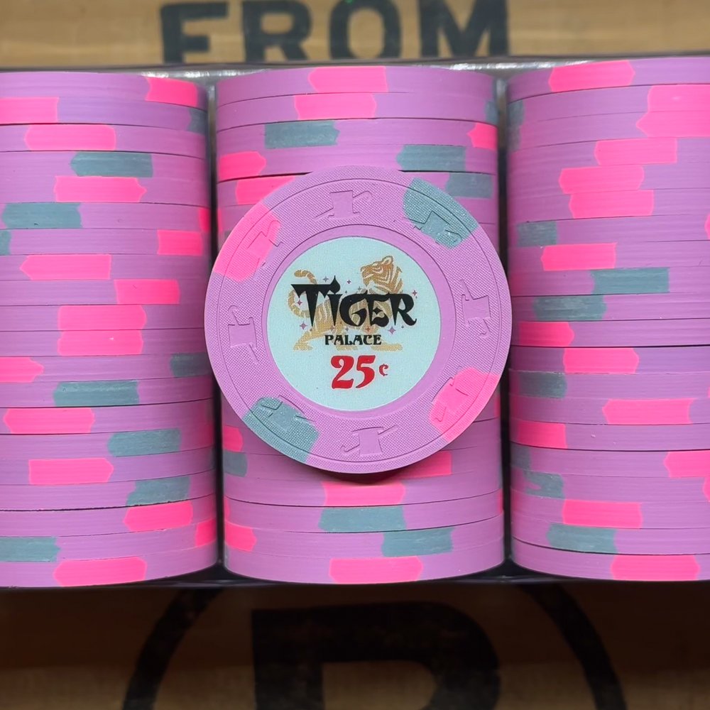 Tiger Palace (Paulson) VIP1 Cash $0.25chip - Pink 39mm - One Barrel